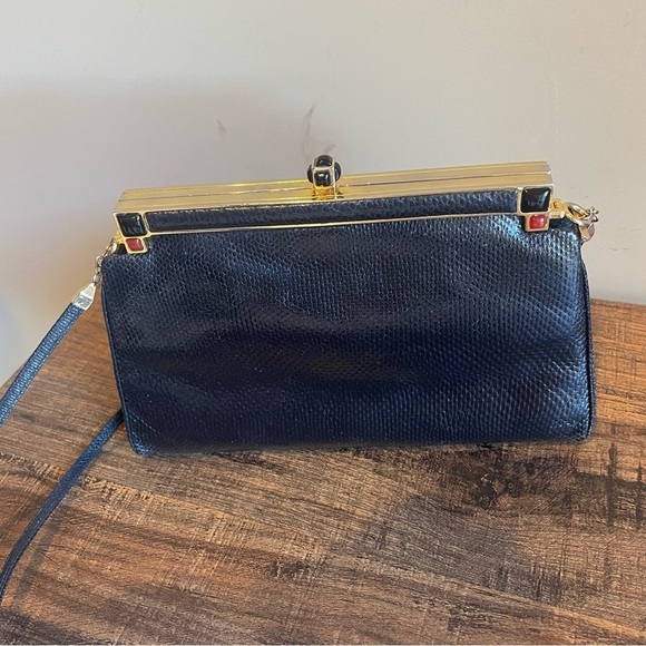 Judith Lieber Vintage Snakeskin Purse - Picture 1 of 16